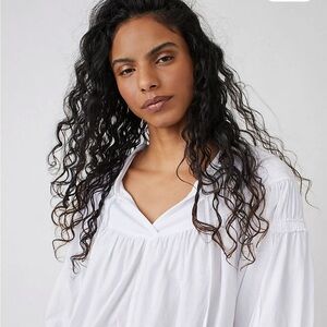 We The Free White Boho Blouse